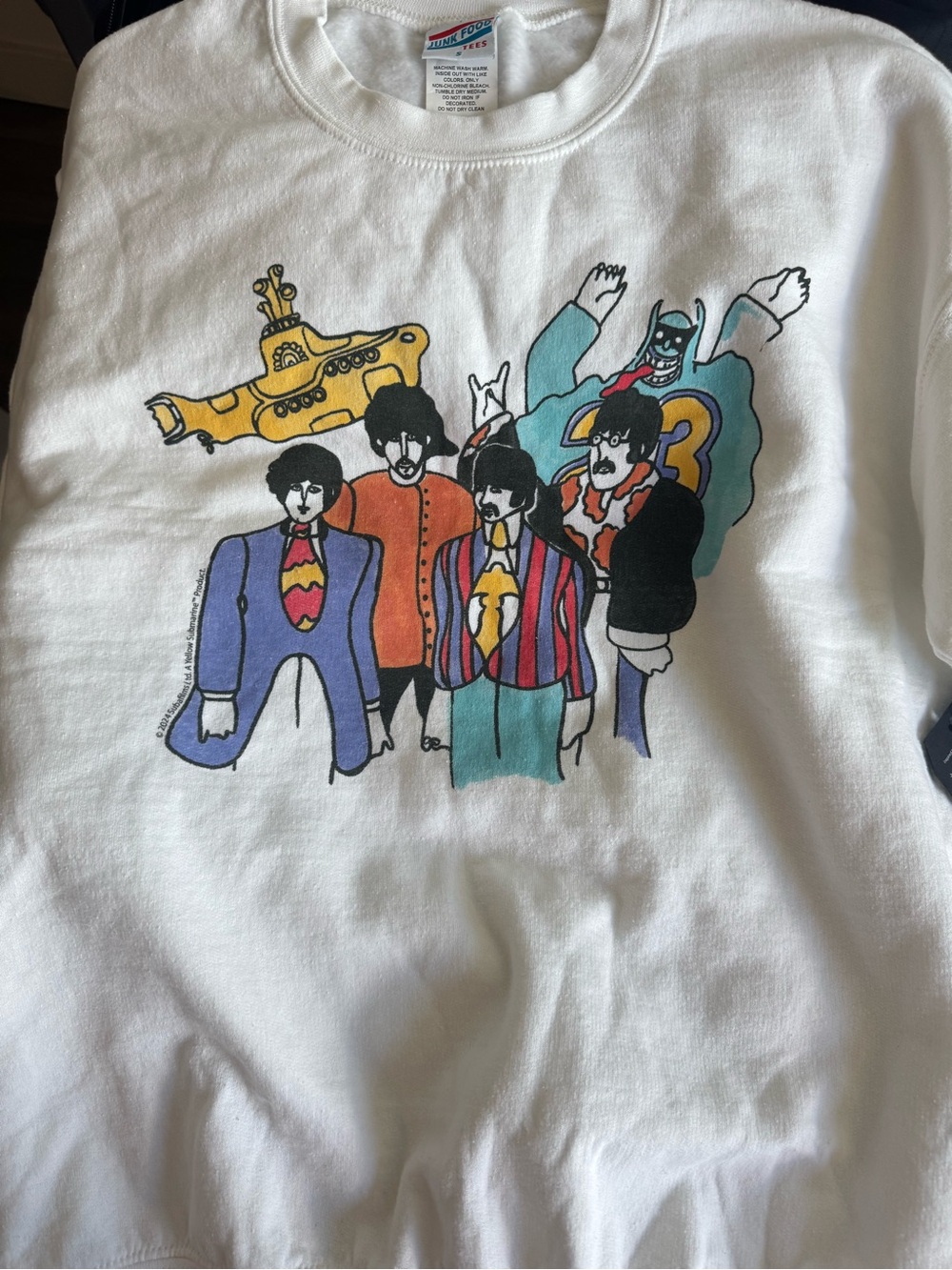 NWT Junk Food Clothing Beatles Yellow Submarine Graphic Tee (Unisex size small)